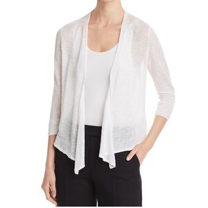 NIC+ZOE LIGHTWEIGHT FOUR-WAY CARDIGAN IN PAPER WHITE